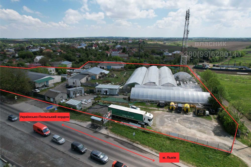 Продаж ЗЕМЕЛЬНА ДІЛЯНКА с. Куликів, 3,2 км від м. Львів, при трасі Львів - Польща