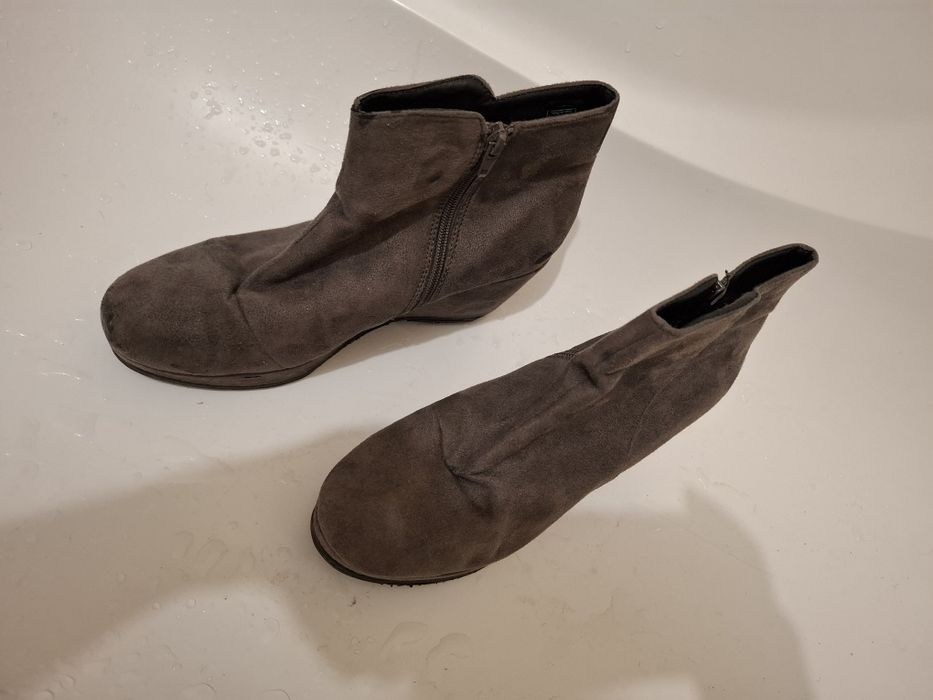 Botki damskie szare rozmiar 39.