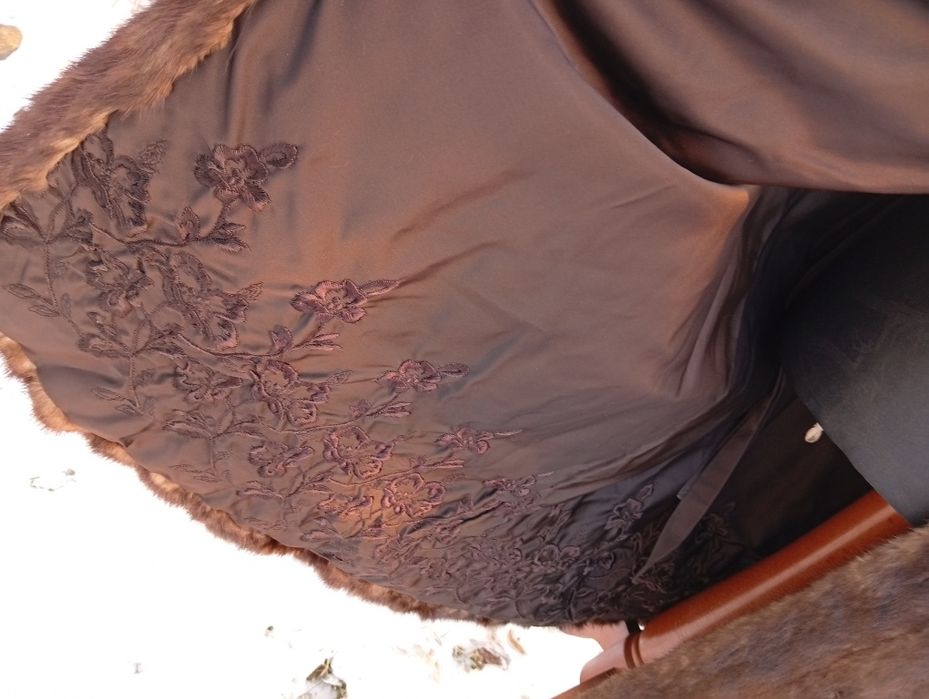 Futro naturalne płaszcz Norka