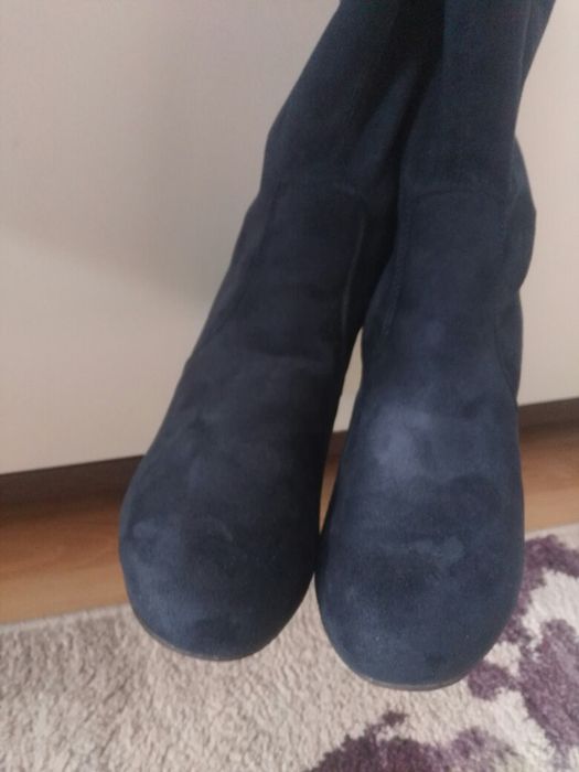 Zamszowe kozaki rozm. 36