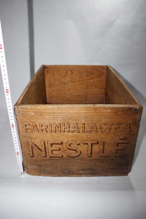 Caixa de madeira - Farinha Lactea NESTLE - Antiga - Original