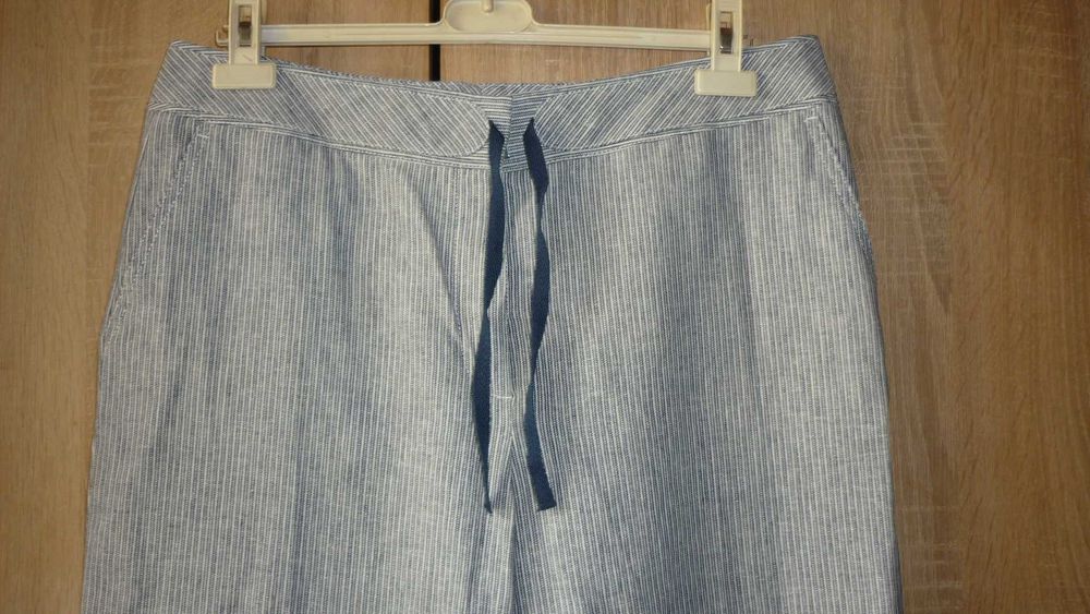 Marks & Spencer lniane spodnie nowe  r; 44 long
