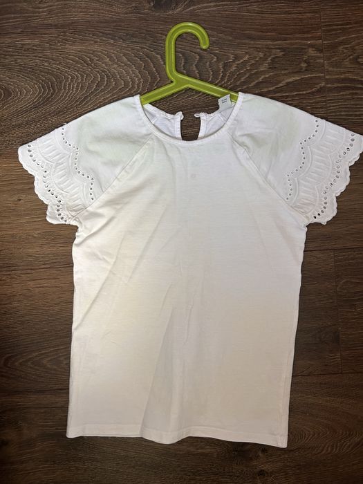 Biała bluzka dla dziewczynki TU r. 146