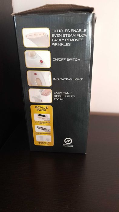 Parownica do ubrań ROVUS gold 800W nowa