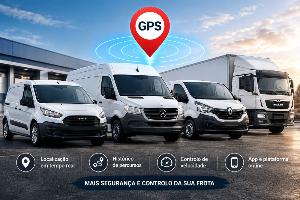 Rastreador GPS para furgões pagamento só depois de 1 ANO