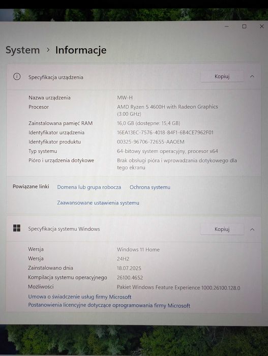 Huawei MateBook 14 | Ryzen 5 4600H | 16GB RAM | SSD 512GB | Windows 11 | Stan BDB