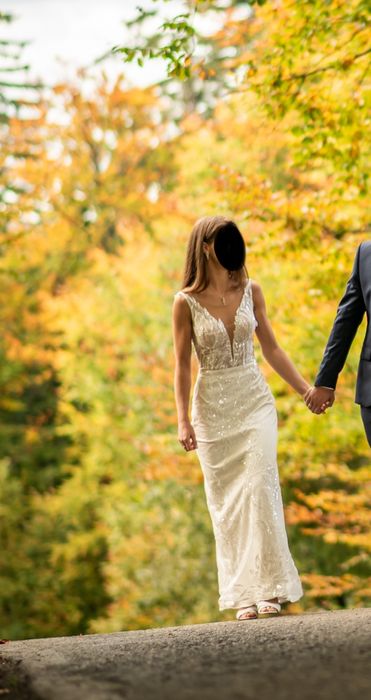 Suknia ślubna rybka syrenka 36