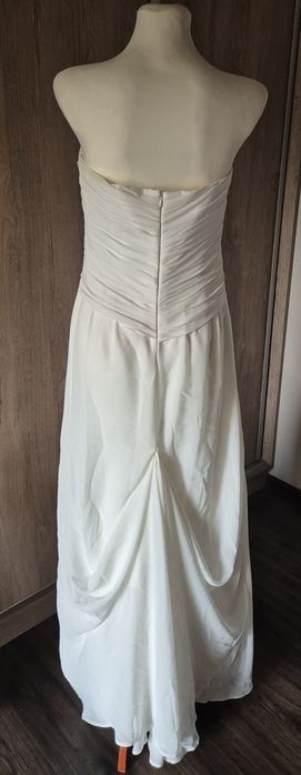 Muślinowa suknia ślubna Ecru r.38