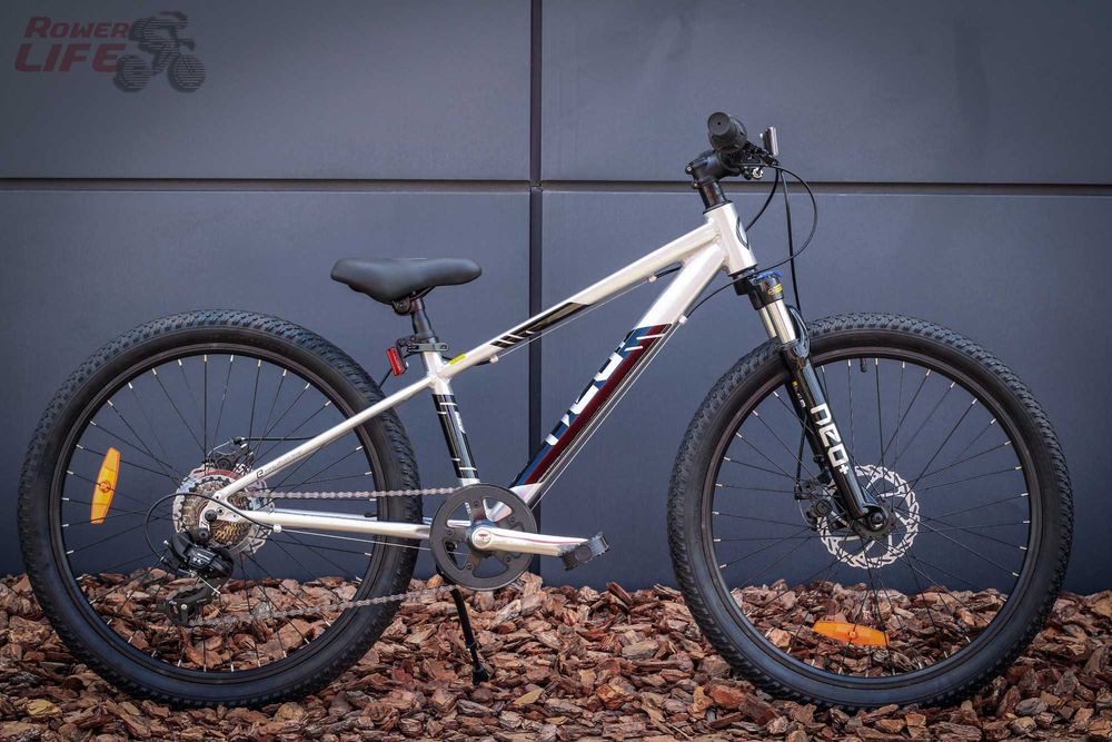 Велосипед 24 Apollo NEO Disc+ 7s boys Polished Alloy