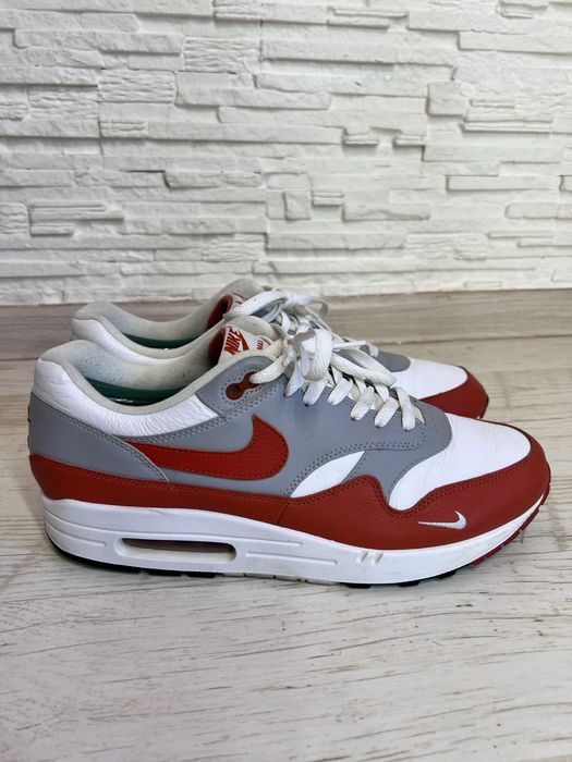 Шкіряні кросівки nike air max 1 martian sunrise