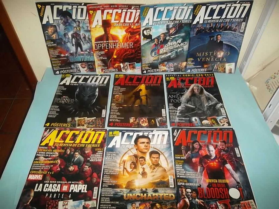 ACCIÓN Revista espanhola Cinema & Séries TV 48 exemplares com POSTERS
