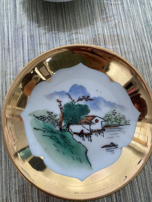 Taça de porcelana chines antigo