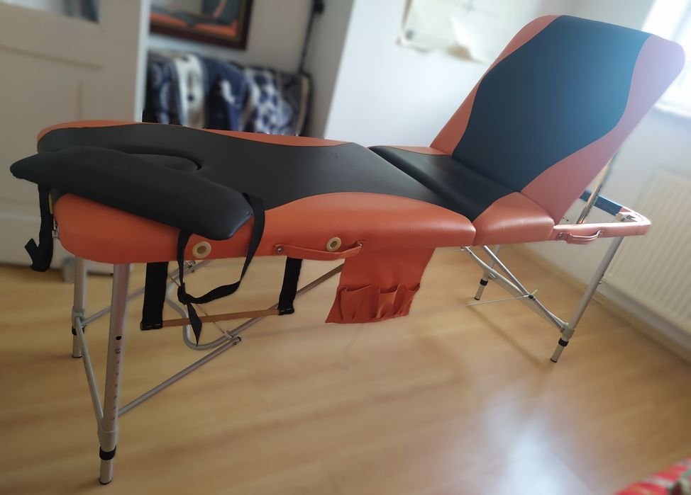 Składane, przenośne łóżko,, fotel do pedicure i zabiegów kosmetycznych