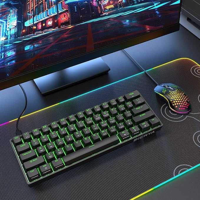 Dierya DK61se – Mechaniczna Klawiatura Gamingowa Blue Przełączniki