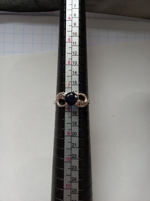 Anel em Prata 925 Feito á Mao com Safira Certificada