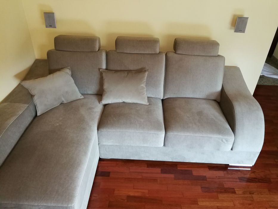 Sofá 2 lugares com chaise longue