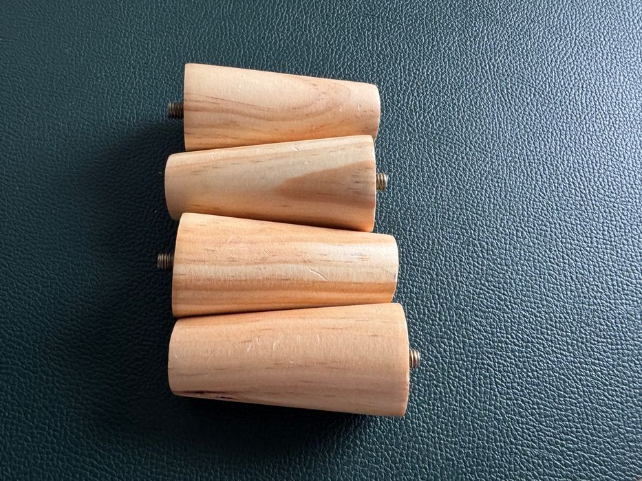 Nogi meblowe zwężane 8 cm drewno 4 pcs