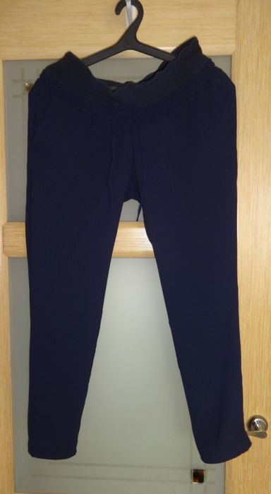H&M Кэжуал лёгкие синие штаны брюки для беременных M 44 46 27/28