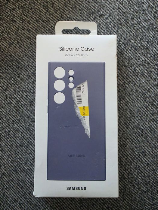 Nowe oryginalne etui Samsung S24 Ultra Silicone Case - kolor fioletowy. Model EF-PS928TVEGWW Super !