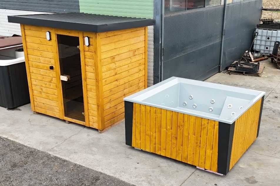 Balia ogrodowa Piramida piec zewnętrzny 28kW jacuzzi
