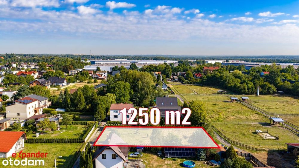 z wszystkimi mediami, obok nowych domów, 5 min- wjazd na Autostradę A4