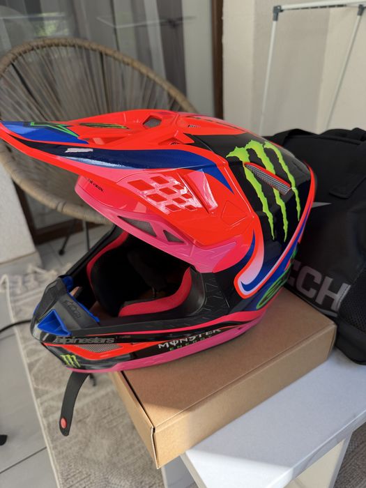 Шлем Alpinestars Supertech M10 Deegan Orange Pink Purple