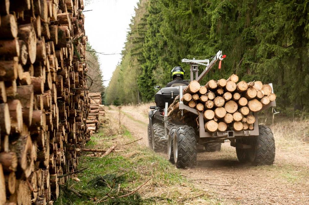 Прицеп до квадроцикла причіп самоскид SHARK 1500 садовий Can Am причеп