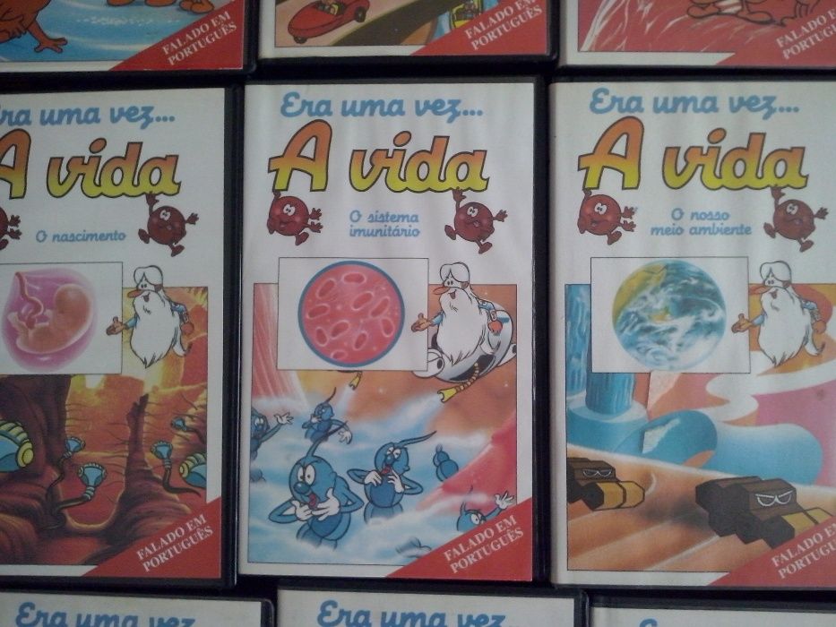 colecção, de cassetes video vhs, era uma vez, A vida