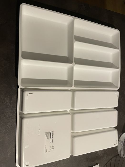 Biały wkład do szuflady ikea  50,5x31 cm  1szt.
