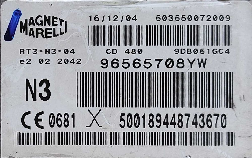 Rádio RT3-N3-04 Navteq Peugeot 407