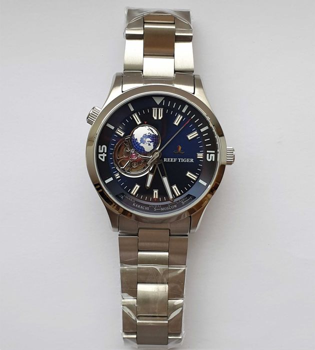 Мужские часы Reef Tiger RGA1693 Automatic Sapphire 43mm