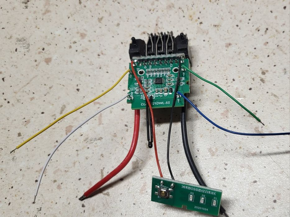 PCB Dewalt DCB200 20v li-ion 18650 bms 21700