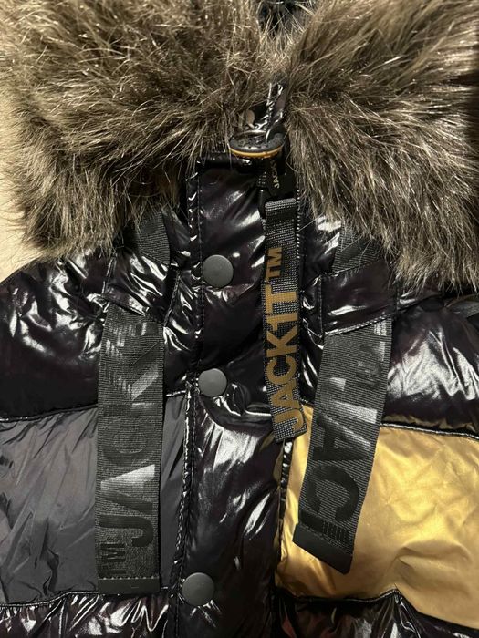 Kurtka czarna  Jack1t Jackit puchowa stan idealny rozmiar S