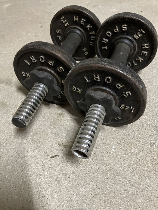 Ciężarki Hantle HEKTOR telerze 1,25kg x4