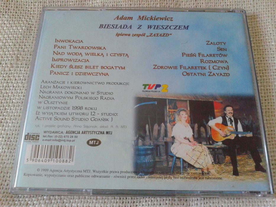 Zayazd - Adam Mickiewicz. Biesiada z wieszczem  CD