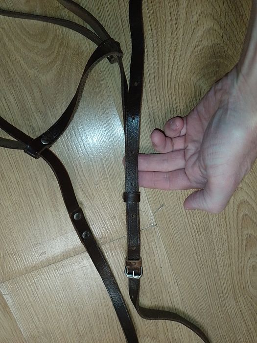 Кожаная портупея (ремень) для хранения и переноски плащ палатки новое