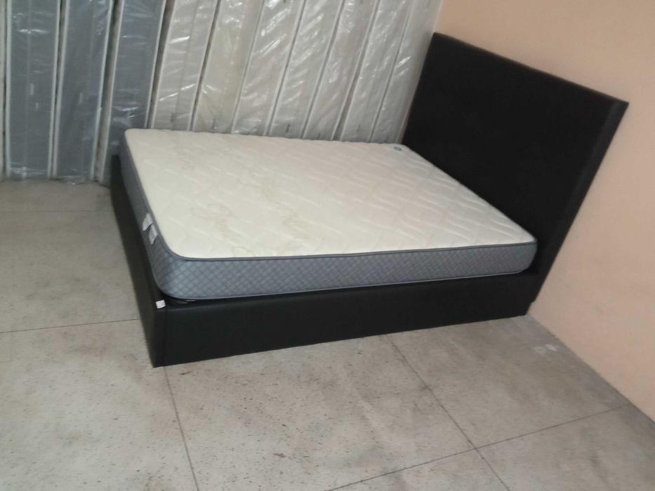Cama casal estufada napel