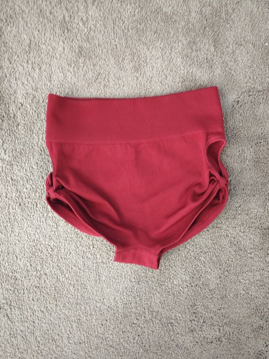 Spodenki pole dance fitness S wysoki stan czerwone
