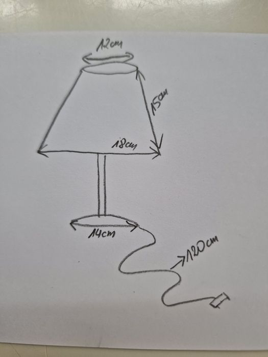Lampka nocna dla dziewczynki STOJĄCA solidna NOWA różowa gwiazdki