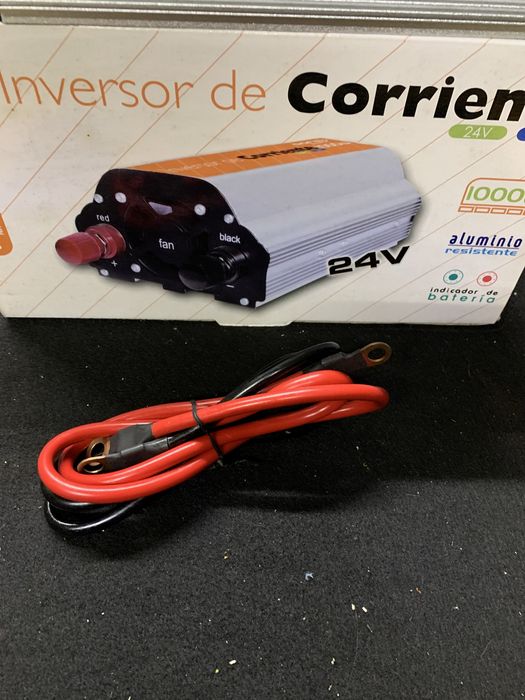 Conversor - Inversor de Corrente 24 Volts DC -220 Volts AC 1000W