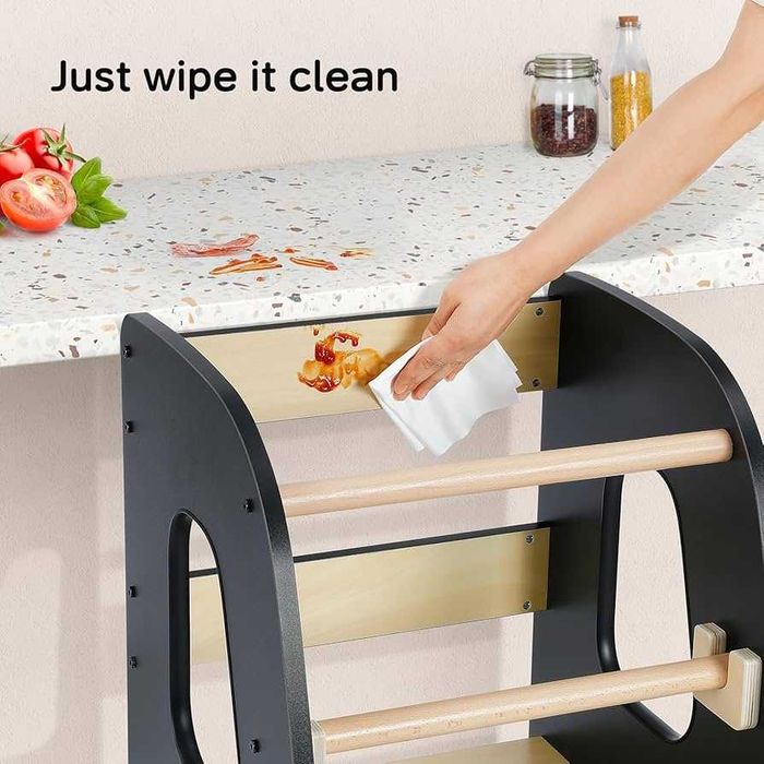Kitchen Helper / Pomocnik Kuchenny Ezebaby (Czarny) – Bezpieczna Wieża Edukacyjna