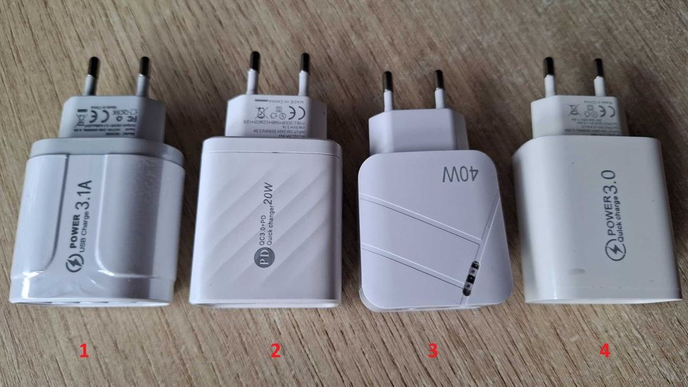 Зарядные устройства USB 48 Вт/20 Вт/40 Вт/48 Вт