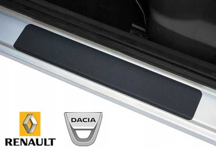 Захисна плівка защитная пленка наклейки на пороги авто Renault Dacia