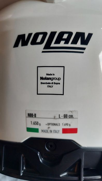 Nolan N80 8 Metal BrancoNolan N80 8 Metal Branco