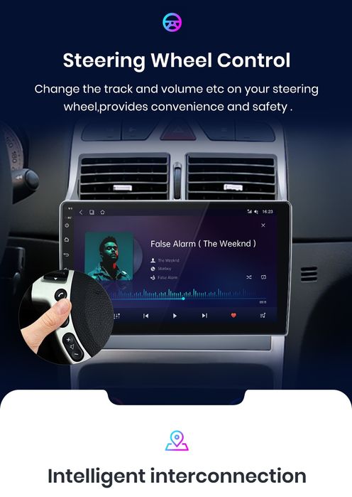 Rádio 9" android Peugeot 307 de 2002 a 2013 CARPLAY WIFI GPS Novo