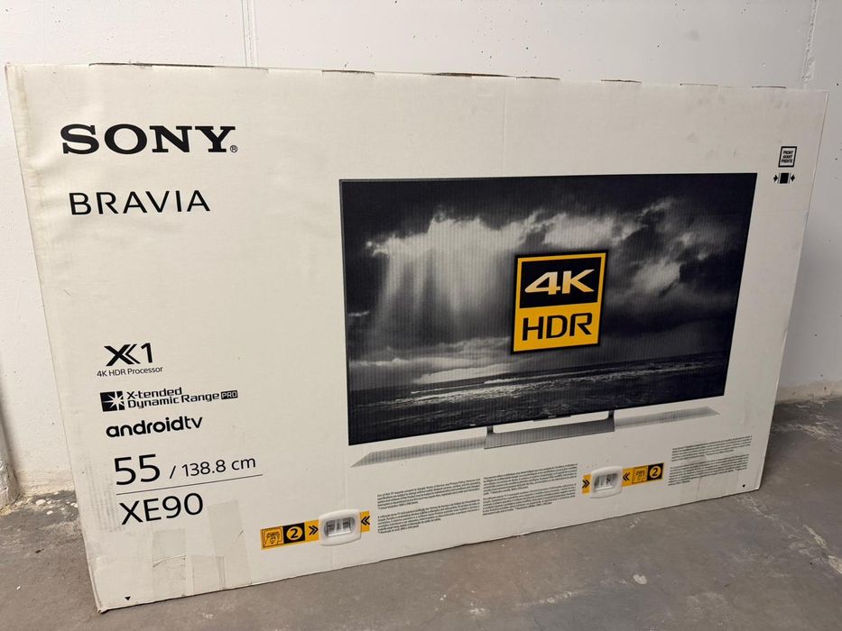 TV Sony Bravia 55 KD55XE9005 4K HDR – Estado Impecável, Caixa e Coman
