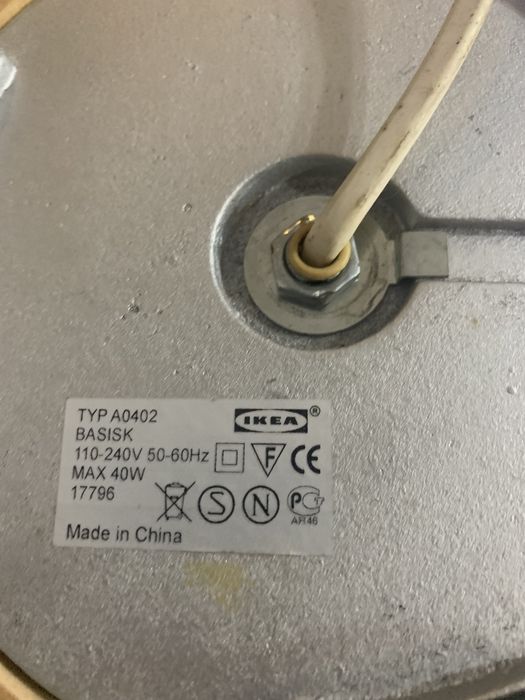 Dois candeeiro do IKEA