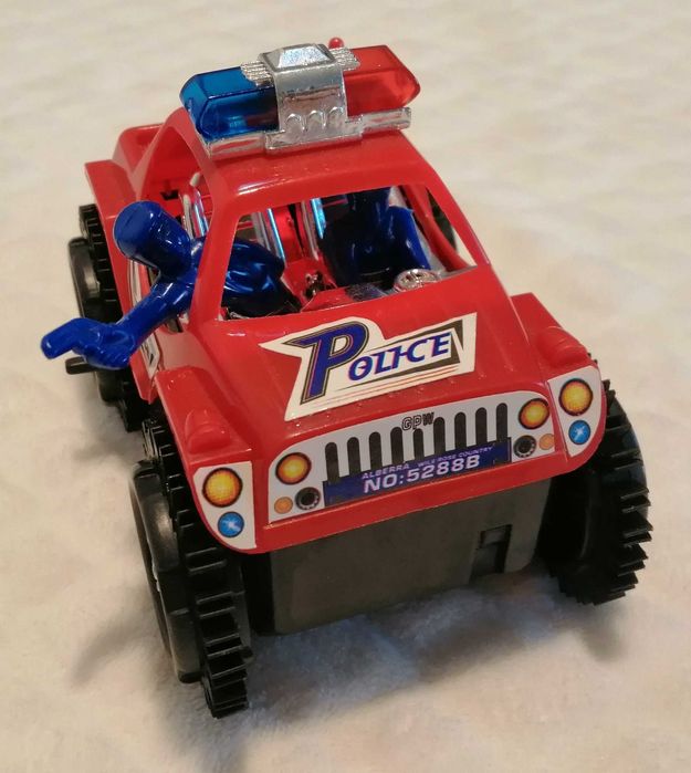 Policja, radiowóz, dżip, 11,5cm, napęd (Zabawka, Autko)