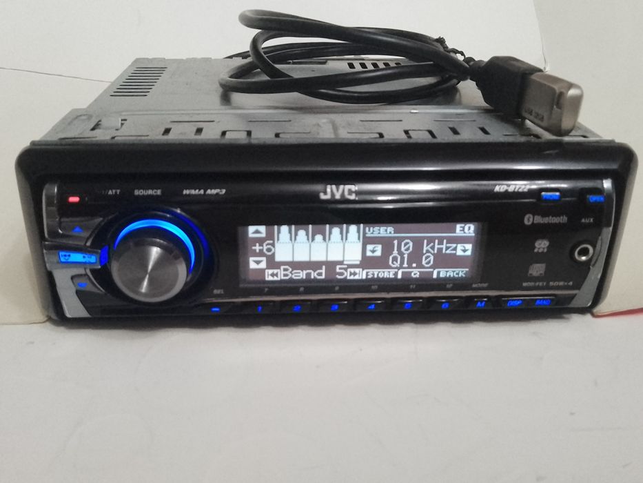 Автомагнітола jvc kd-bt22,pioneer кeh-p14rds із bluetooth audio,usb,ві