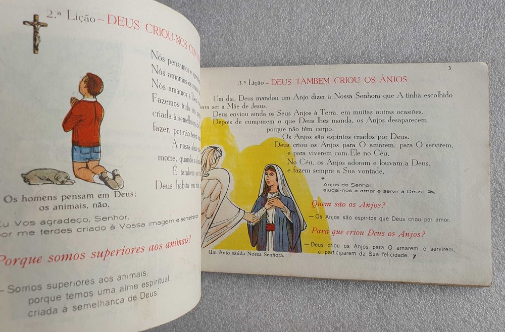 Antigo ~ "LIVRO de RELIGIÃO " ~ Escola Primária ~ 2ª Classe ~ 1963